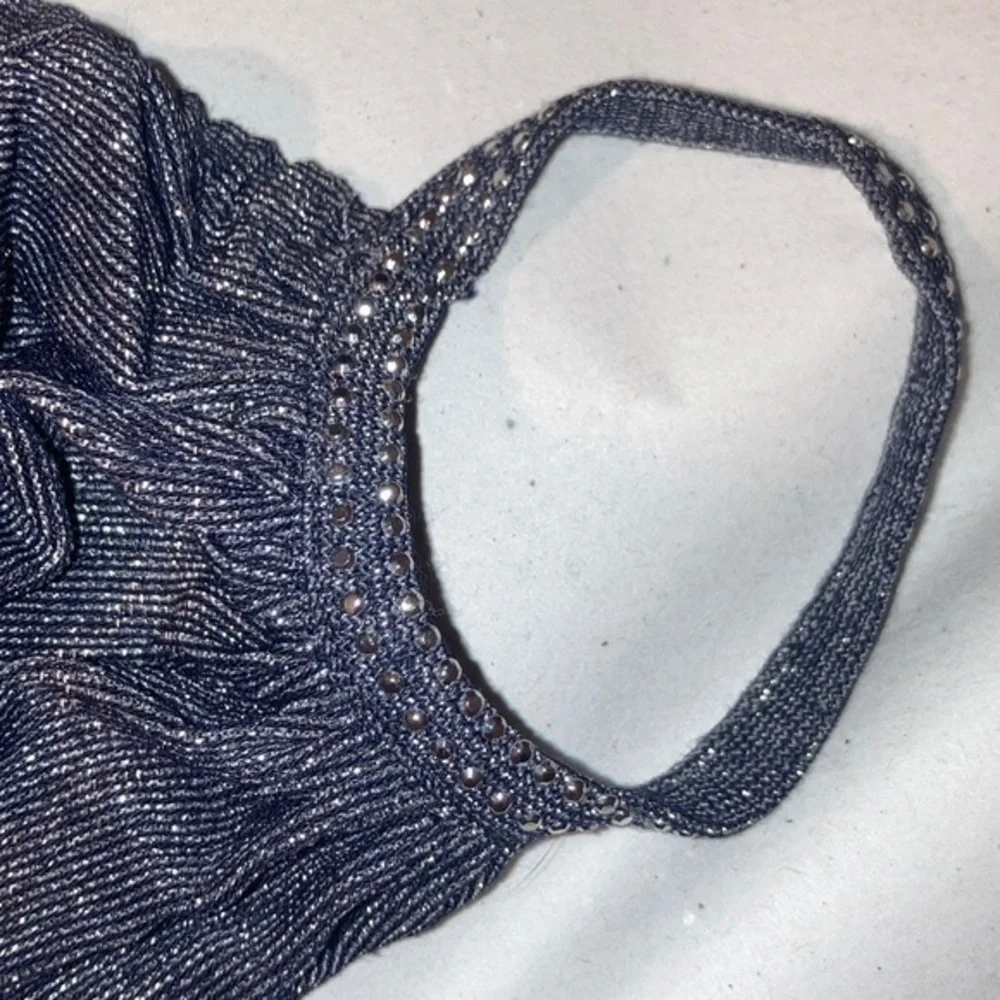 GRAYSE Kelly and Marie Gray Silver Shimmer Glamour Studded Face mask NWT O/S